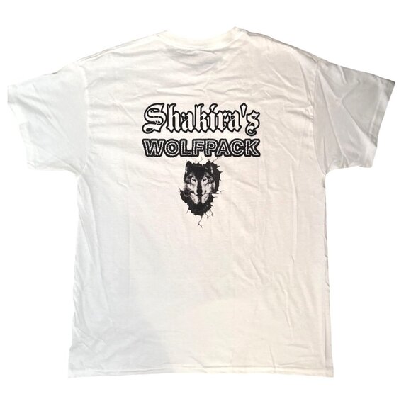 Shakiras Wolfpack Music Tee Unisex White Graphic T-Shirt With Ojos Así Design & - Picture 3 of 3